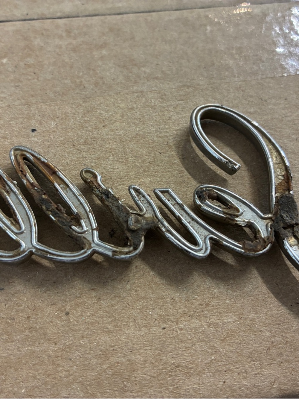 "Seville" Chrome Script Emblem - Picture 2 of 2
